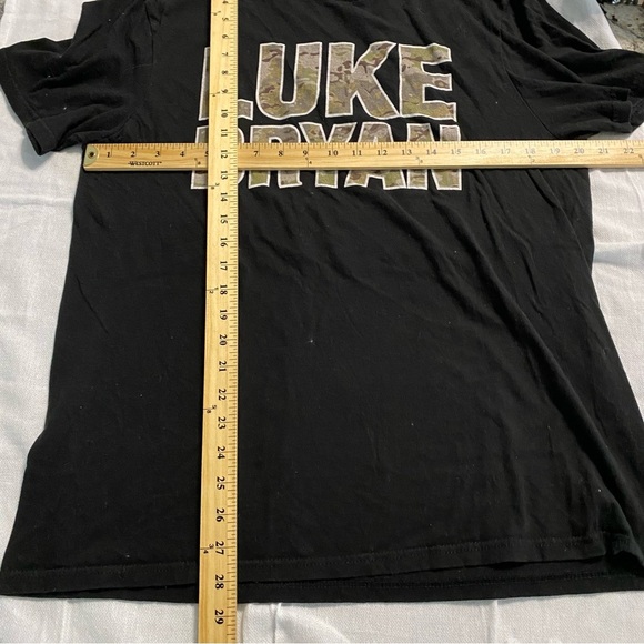 Luke Bryan tee black camo deer short sleeve SZ L NWOT - Picture 4 of 8